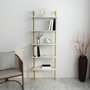 Hanah Home Estantería Piante Blanco y Dorado